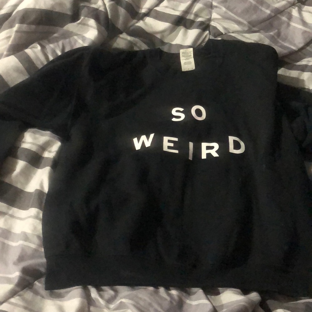 So weird black sweater